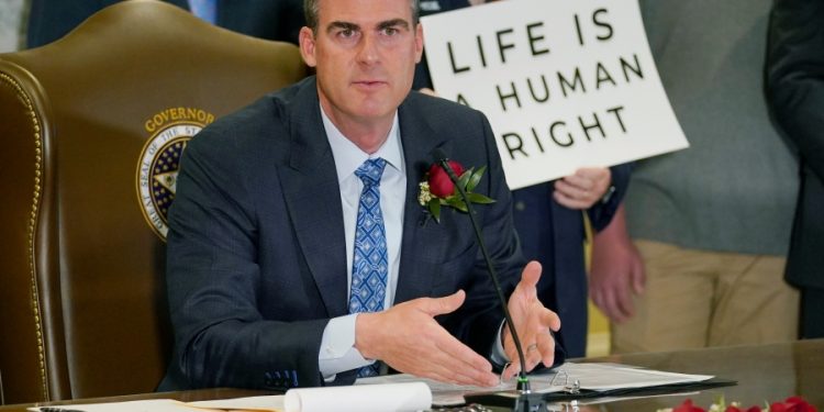 Oklahoma governor signs law banning abortion at conception, becomes strictest in the US