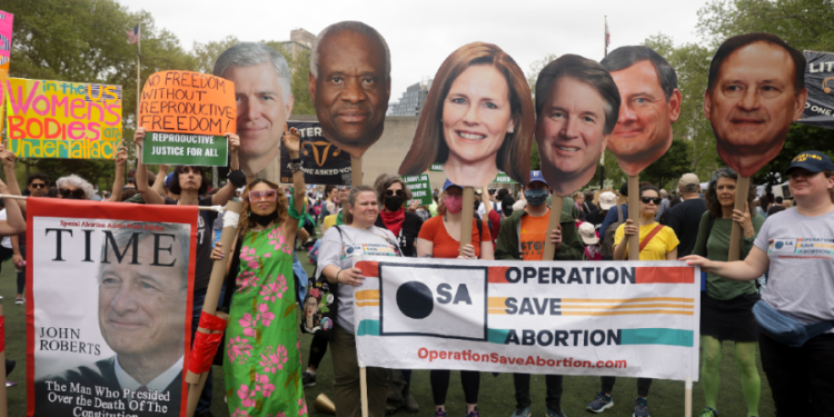 Protesters rally for abortion rights in Washington