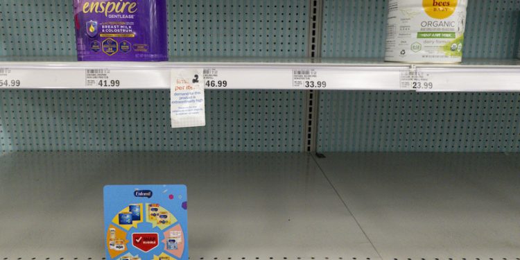 Healthcare — Formula shortage could last until July