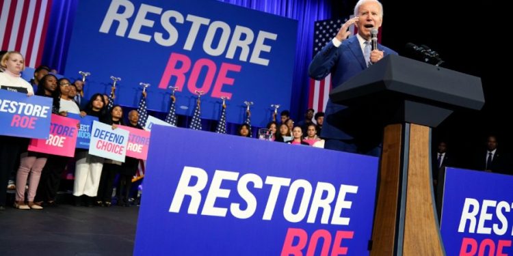 Biden seeks to rally Democrats on abortion with call to codify Roe v. Wade