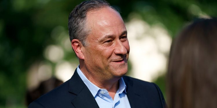 Emhoff visits 988 call center to highlight mental health during the holidays