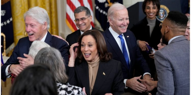 Bill Clinton joins Biden, Harris to mark 30th anniversary of Family and Medical Leave Act