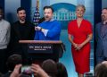 ‘Ted Lasso’ cast joins White House briefing to discuss mental health