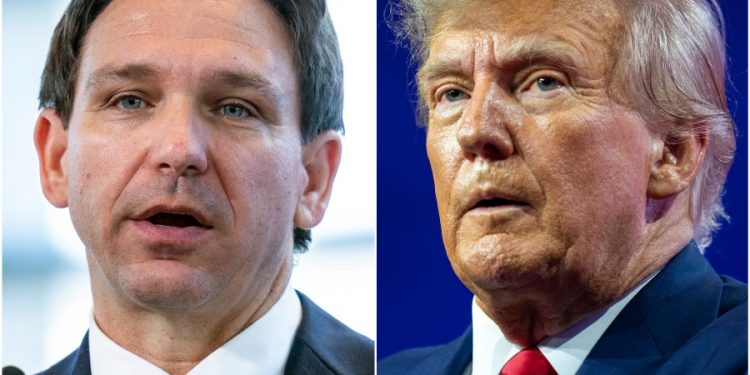 DeSantis hits Trump for not firing Fauci