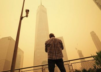 ‘Like it’s on fire’: Eastern US faces serious health risks from Canadian wildfires