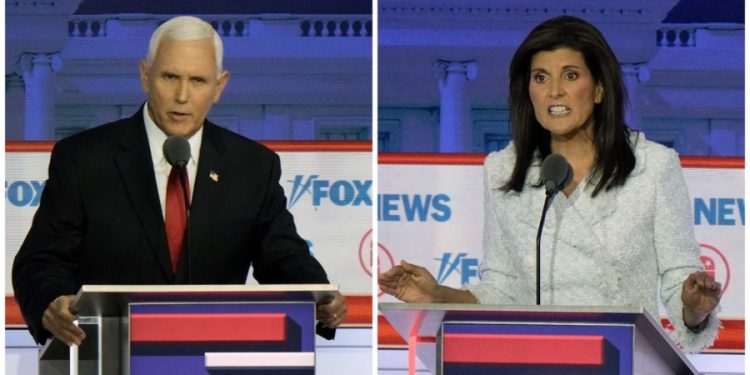 GOP candidates lock horns over federal abortion ban in first debate