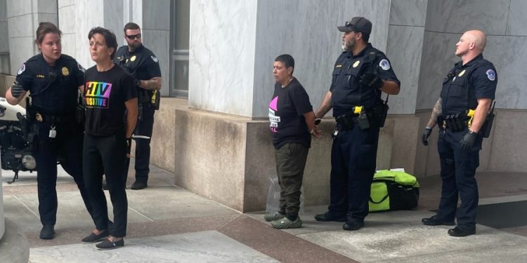 Activists stage sit-in in McCarthy’s office over HIV and AIDS funding