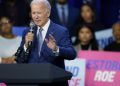 Biden exhausting abortion actions, but sees prime target in Trump