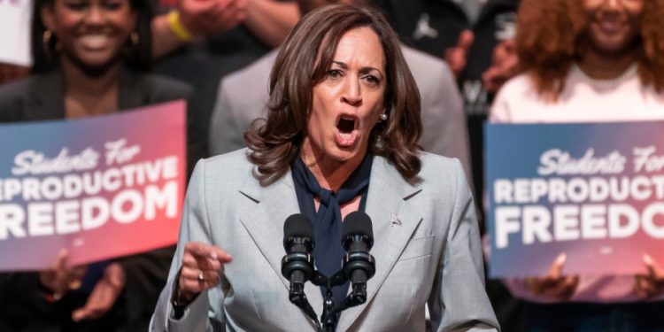 Harris blasts Trump for saying he was ‘proud’ to end Roe: ‘How dare he’