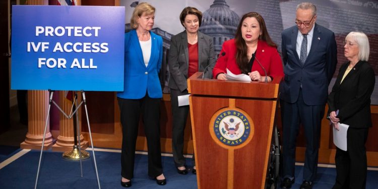 Senate Democrats renew election year push for IVF protections