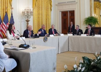 Vulnerable Republicans join Trump to tout rural health care plan