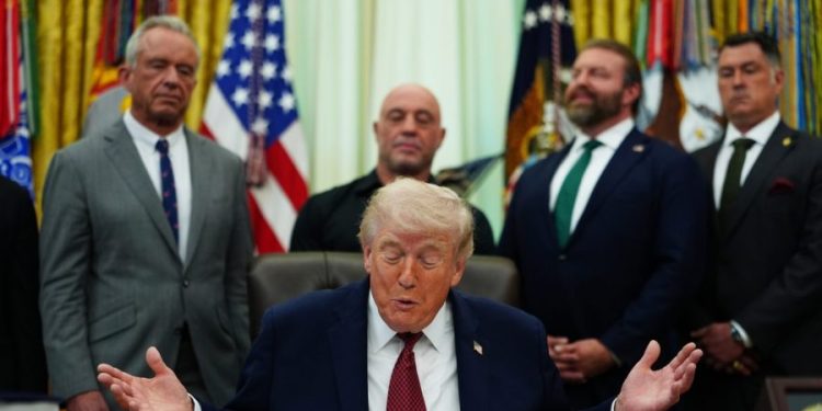 Joe Rogan joins Trump to sign order allowing psychedelic drug research